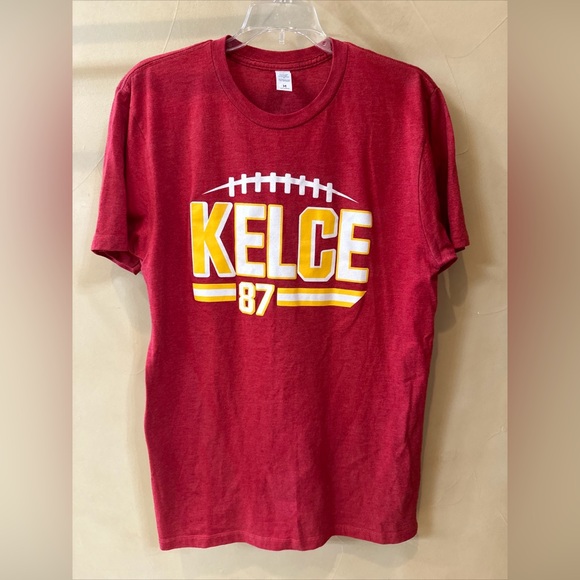 NFL KC Chiefs Travis Kelsey #87 T-Shirt Red Size Medium Short Sleeve Unisex - Picture 2 of 5